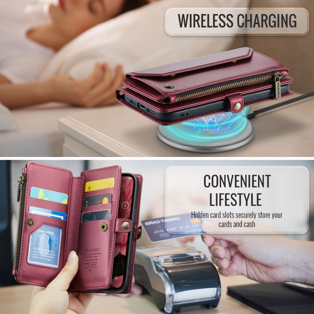 CaseMe iPhone 16e/iPhone 17e Etui C36 Series Rød