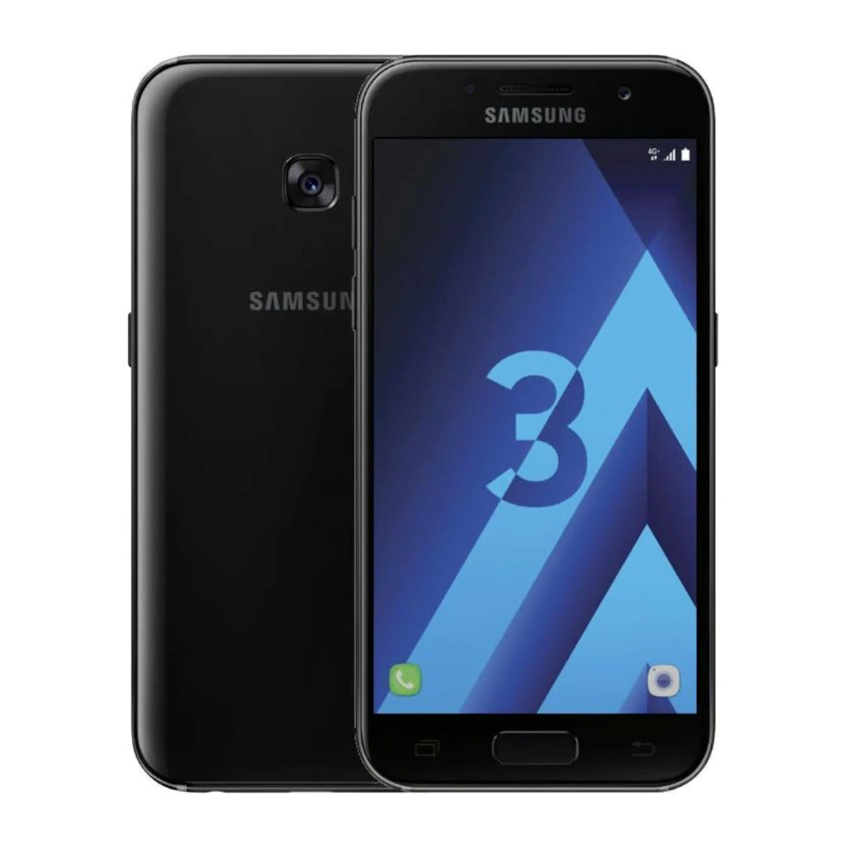 Brukt Samsung Galaxy A3 2017 16GB Svart – Brukt stand