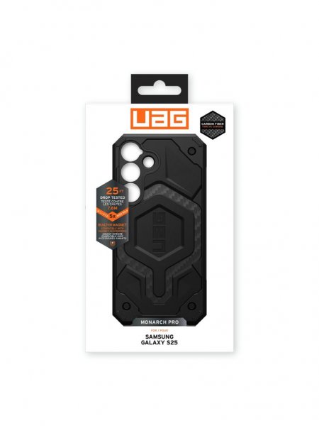 Urban Armor Gear (UAG) Samsung Galaxy S25 Deksel Monarch Pro MagSafe Carbon Fiber