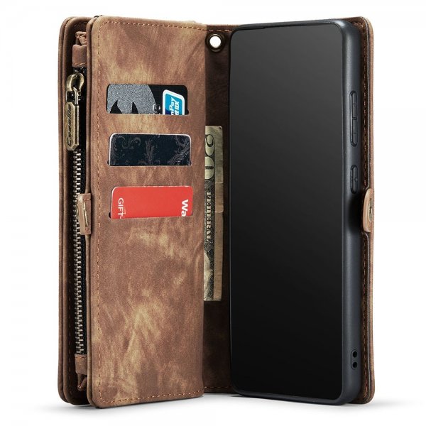 CaseMe Samsung Galaxy A53 5G Etui 008 Series Avtakbart Deksel Brun