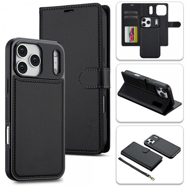 Nordic Covers iPhone 17 Pro Max Etui med avtakbart MagSafe-deksel Raven Black
