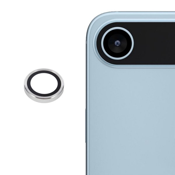 iPhone Air Kamerabeskytter Herdet glass Sølv