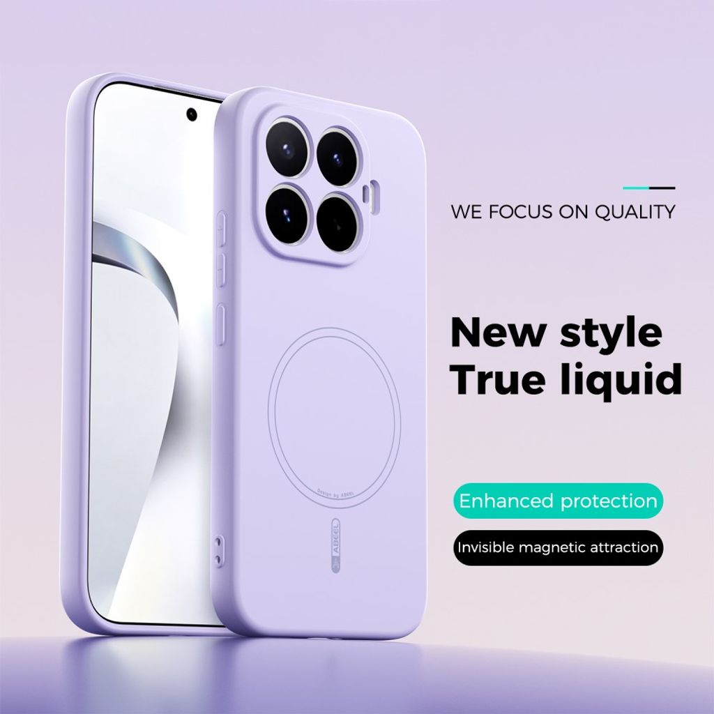 ABEEL Xiaomi 17T Deksel Silikon MagSafe Lilla