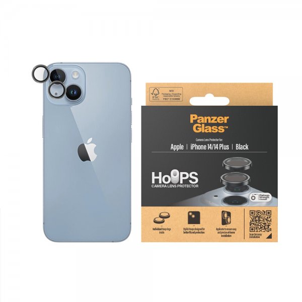 PanzerGlass iPhone 14/iPhone 14 Plus Kamerabeskytter Hoops