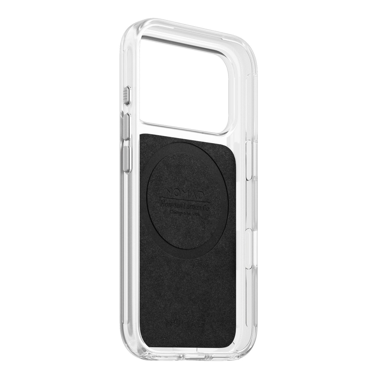 Nomad iPhone 17 Pro/iPhone 18 Pro Deksel Clear Leather Case Saddle