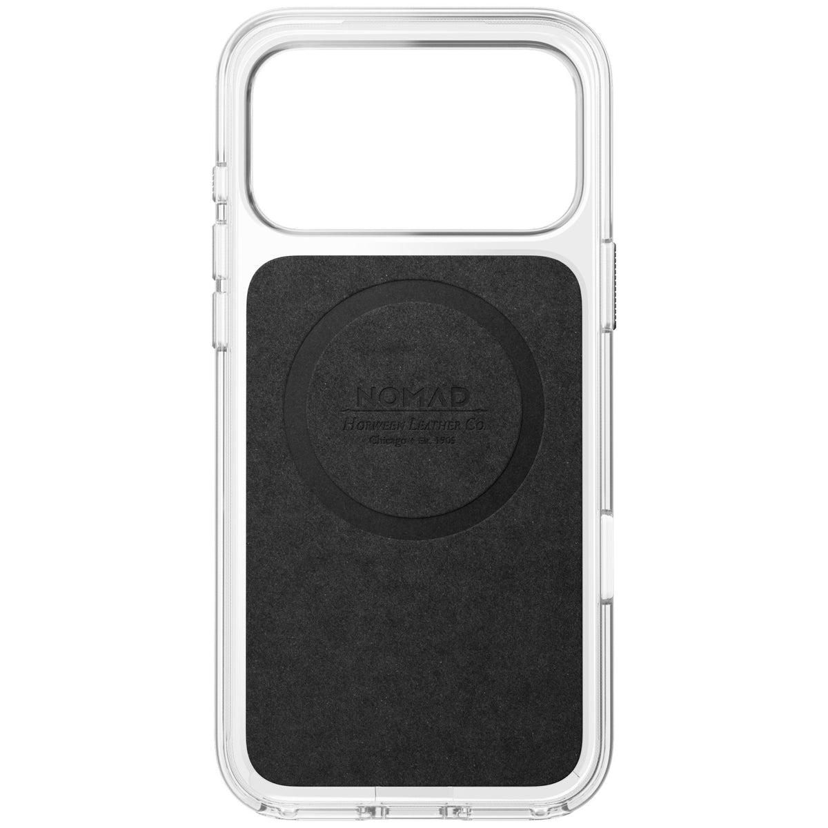 Nomad iPhone 17 Pro Max/iPhone 18 Pro Max Deksel Clear Leather Case Saddle