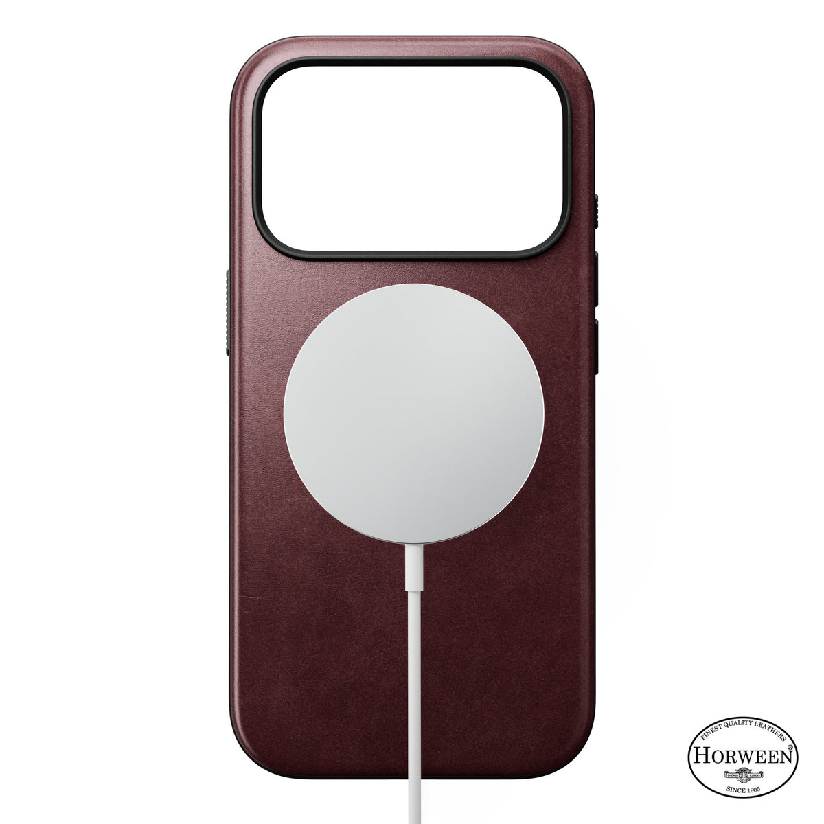 Nomad iPhone 17 Pro/iPhone 18 Pro Deksel Modern Leather Case Horween Burgundy