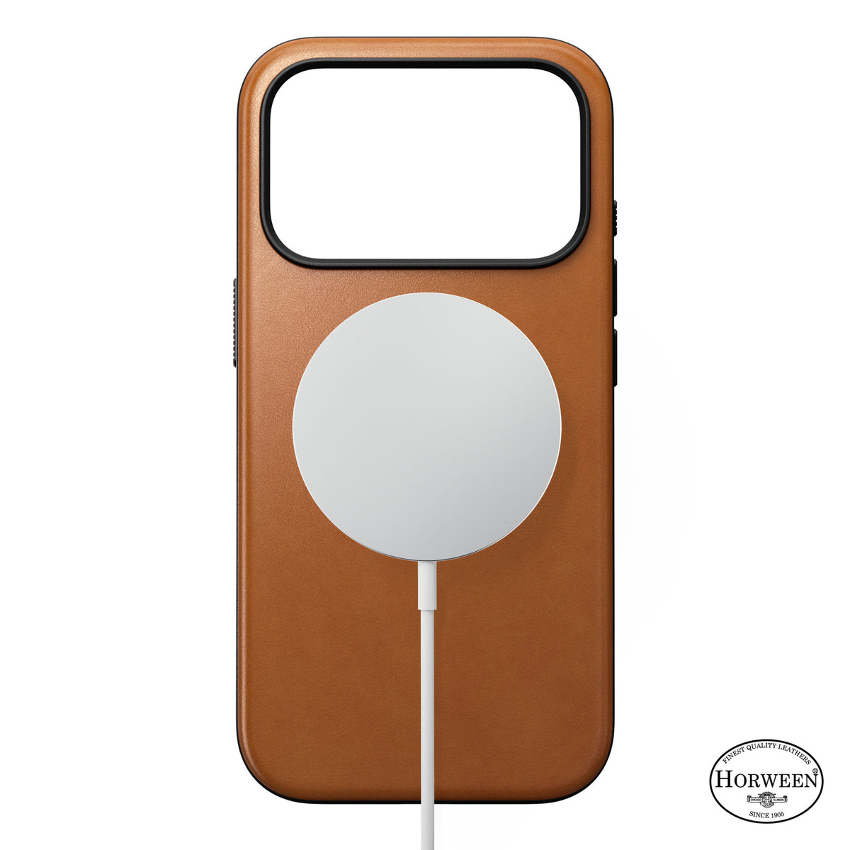 Nomad iPhone 17 Pro/iPhone 18 Pro Deksel Modern Leather Case Horween Saddle