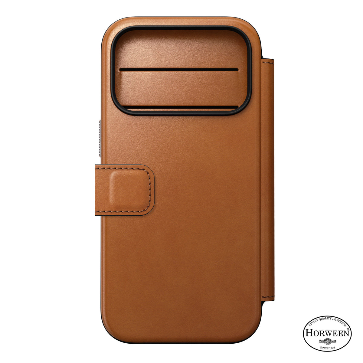 Nomad iPhone 17 Pro/iPhone 18 Pro Etui Modern Leather Folio Horween Saddle