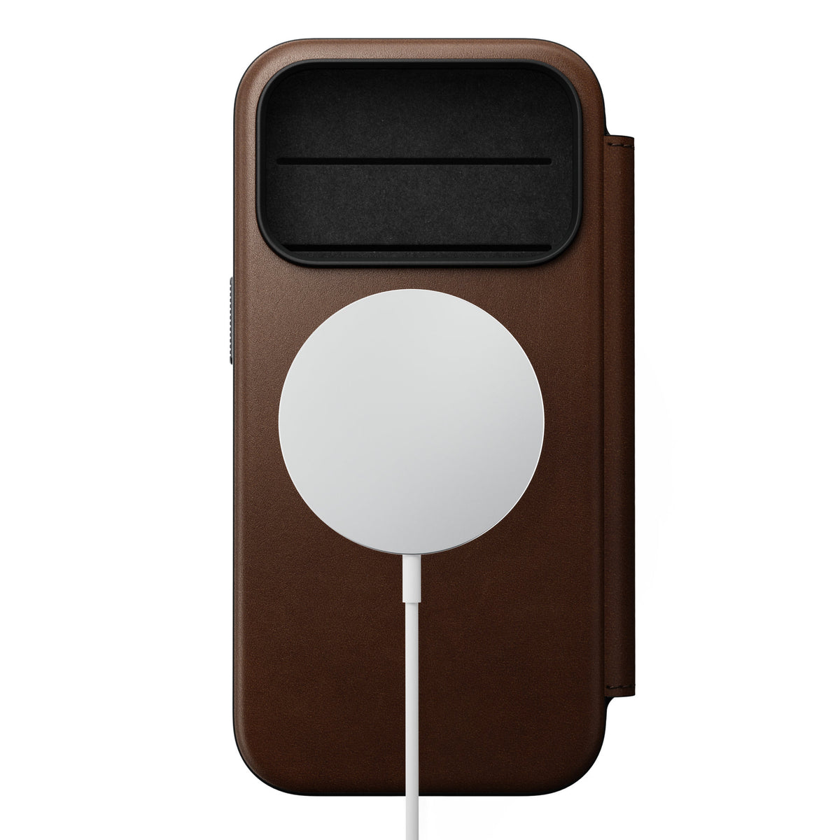 Nomad iPhone 17 Pro/iPhone 18 Pro Etui Modern Leather Folio Brun