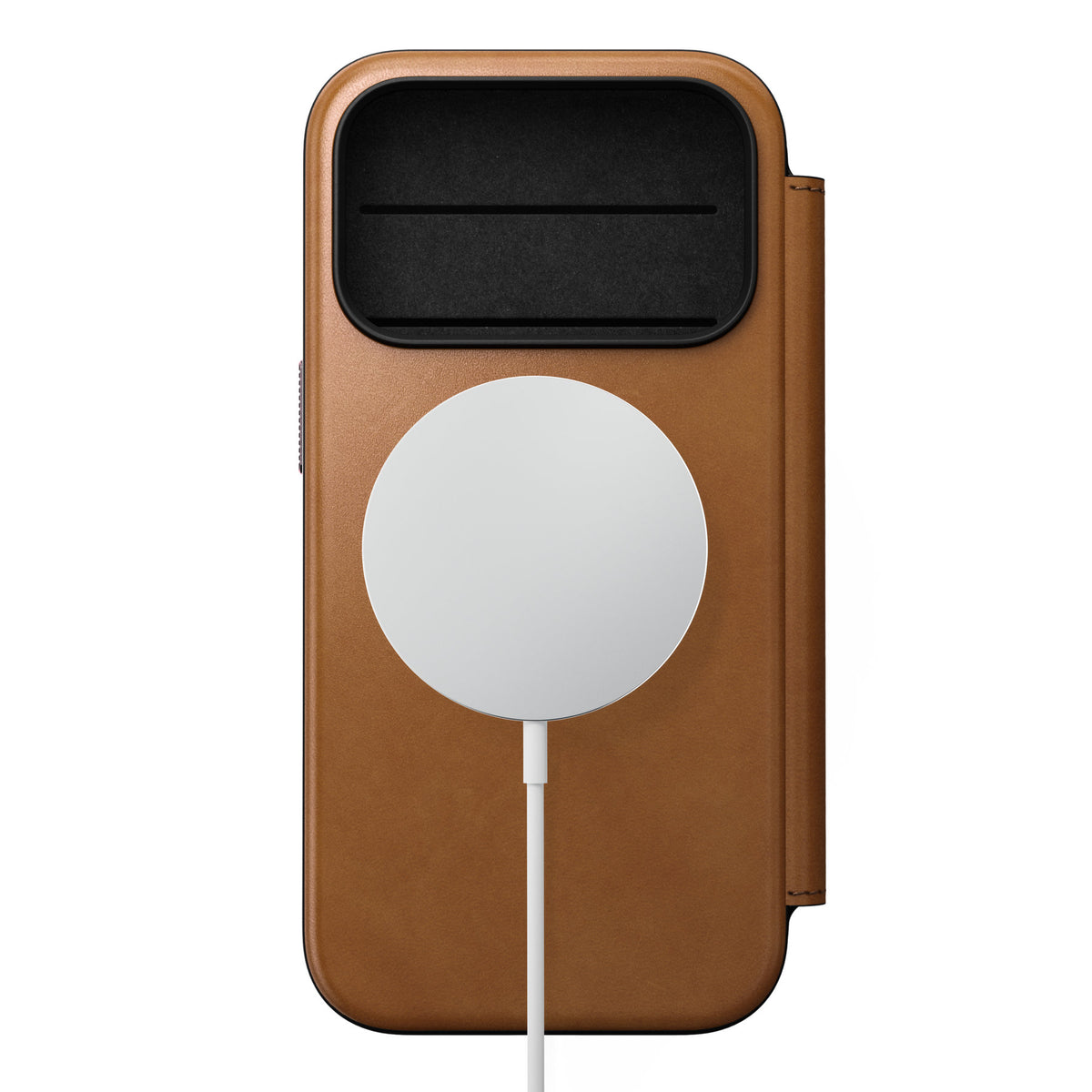 Nomad iPhone 17 Pro/iPhone 18 Pro Etui Modern Leather Folio English Tan