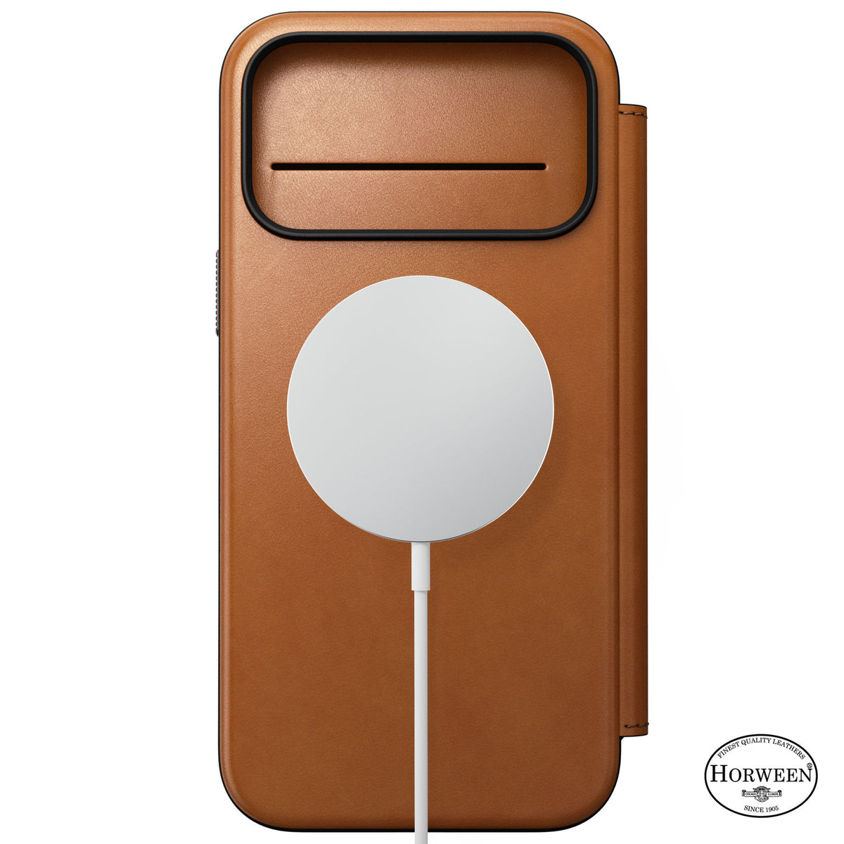 Nomad iPhone 17 Pro Max/iPhone 18 Pro Max Etui Modern Leather Folio Horween Saddle