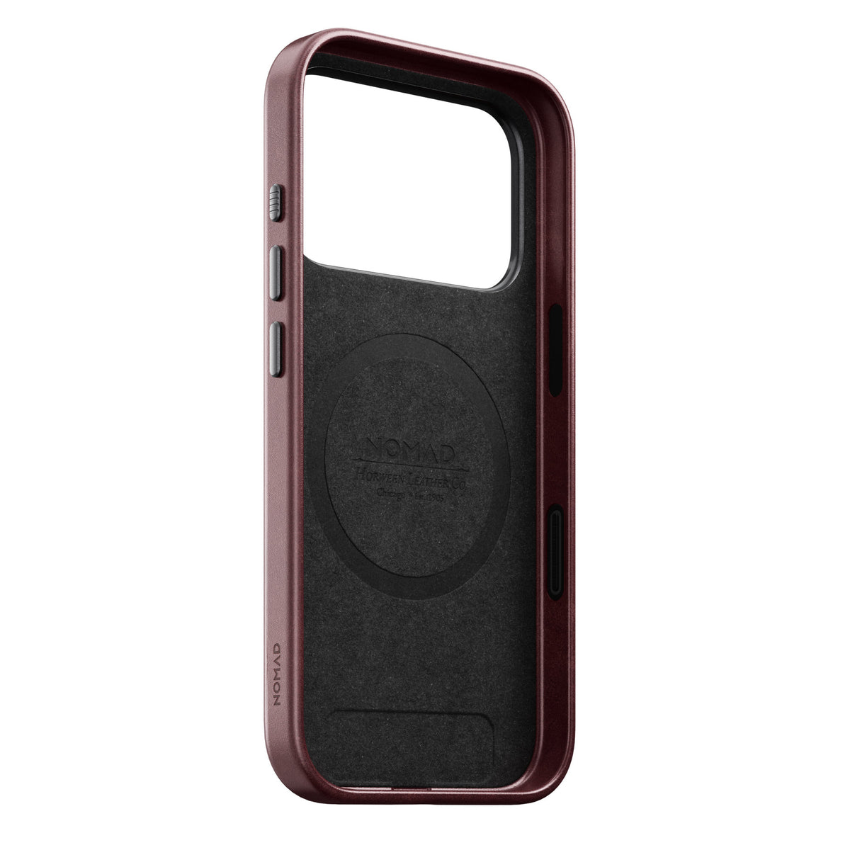 Nomad iPhone 17 Pro/iPhone 18 Pro Deksel Traditional Leather Case Horween Burgundy