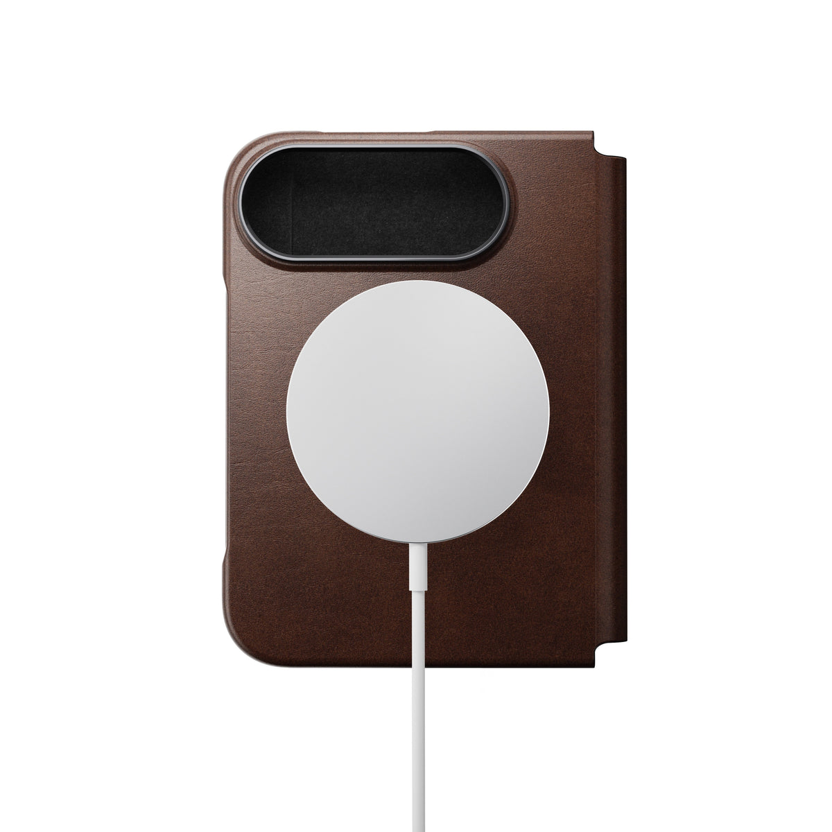 Nomad iPhone Duo Etui Traditional Leather Folio Horween Rustic Brown