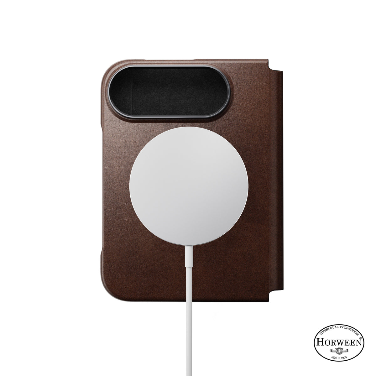 Nomad iPhone Duo Etui Traditional Leather Folio Horween Rustic Brown