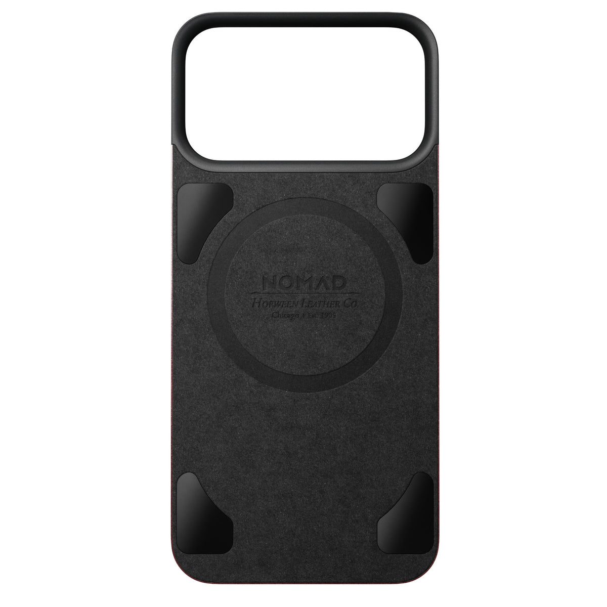 Nomad iPhone 17 Pro Max/iPhone 18 Pro Max Deksel Mag Leather Back Burgundy