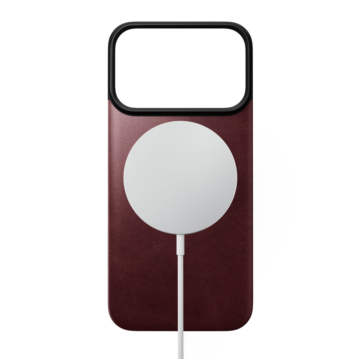 Nomad iPhone 17 Pro/iPhone 18 Pro Deksel Mag Leather Back Burgundy