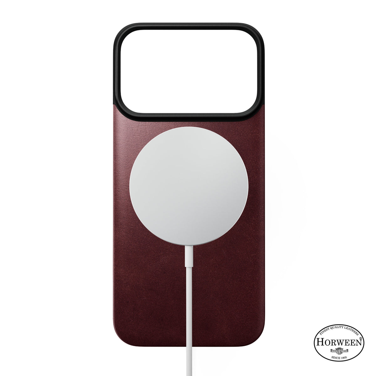 Nomad iPhone 17 Pro/iPhone 18 Pro Deksel Mag Leather Back Burgundy