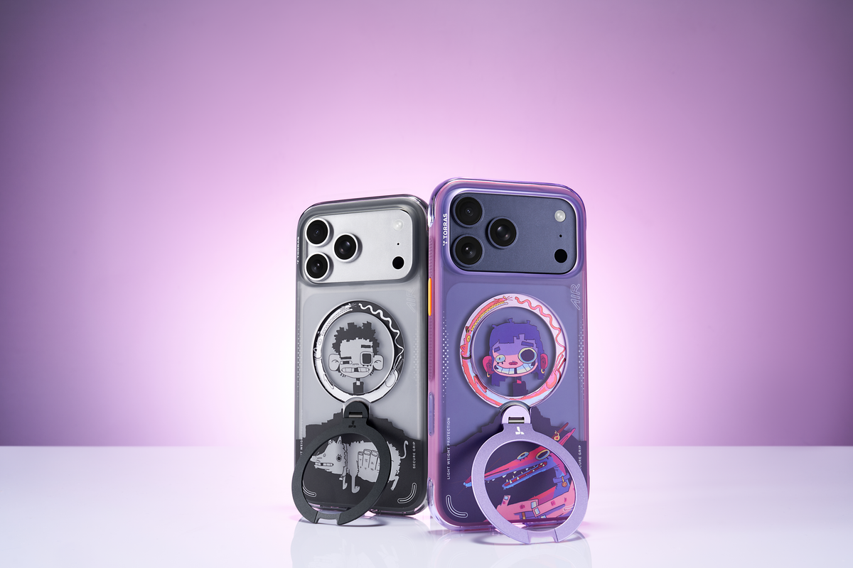 Torras iPhone 17 Pro Deksel Ostand Q3 Air Gawx Neon Night Muse
