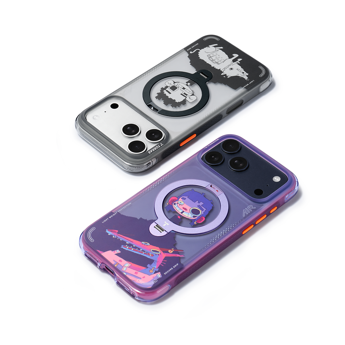 Torras iPhone 17 Pro Deksel Ostand Q3 Air Gawx Neon Night Muse