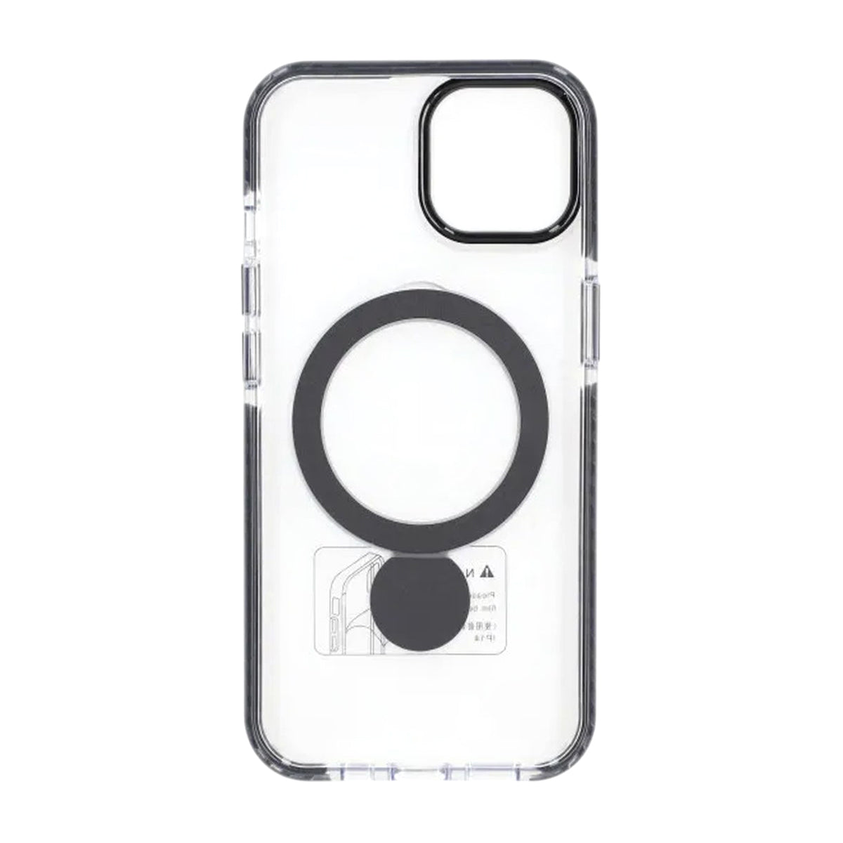 iPhone 13/14 Deksel Ringstativ MagSafe Klar Svart