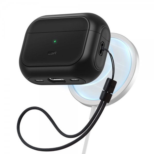 ESR AirPods Pro/AirPods Pro 2 Deksel Orbit Hybrid HaloLock Svart