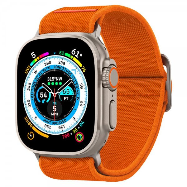Spigen Apple Watch 44/45/46mm/Watch Ultra 49mm Armbånd Lite Fit Ultra Oransje