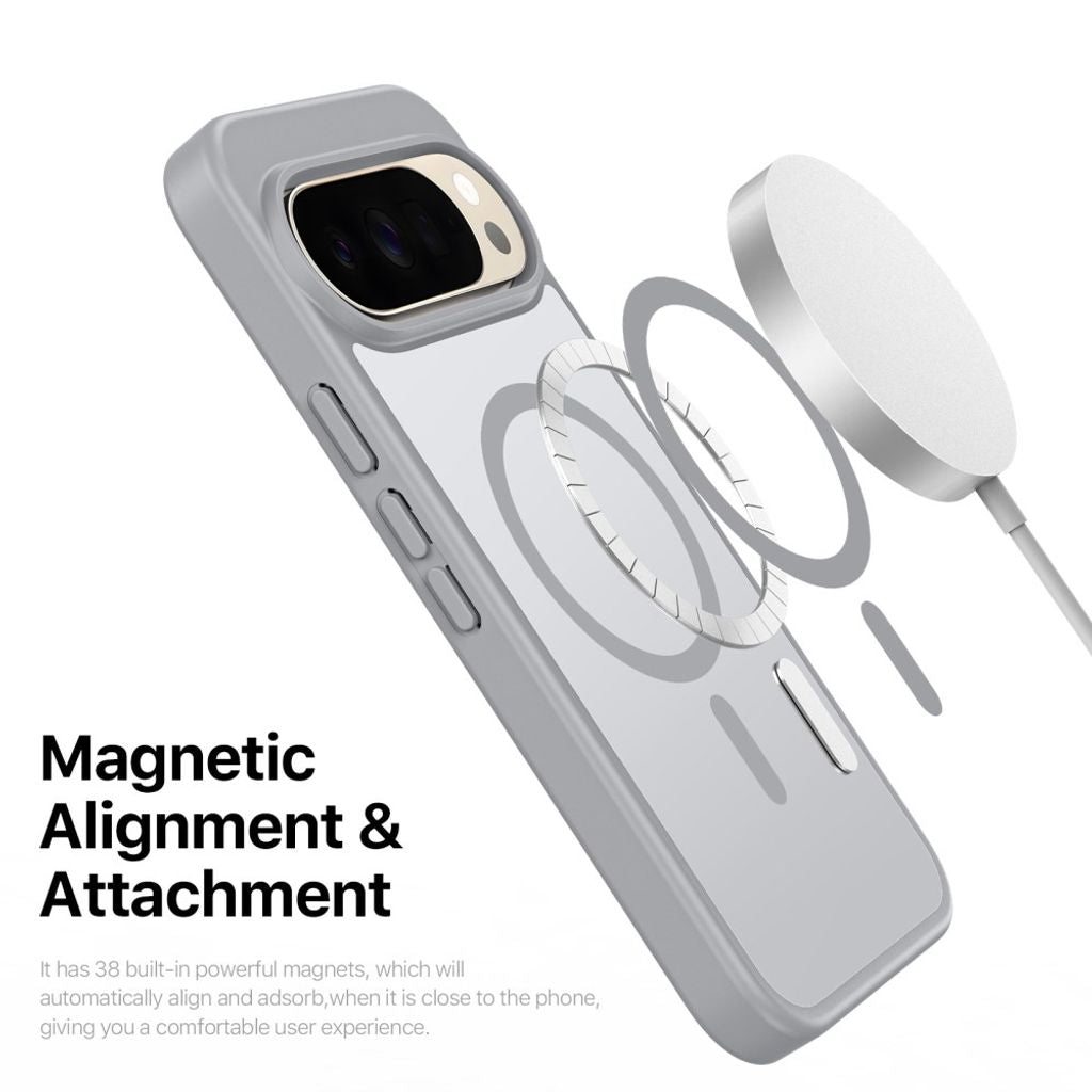Dux Ducis Google Pixel 9 Pro XL/10 Pro XL/11 Pro XL Deksel Yind Series MagSafe Grå