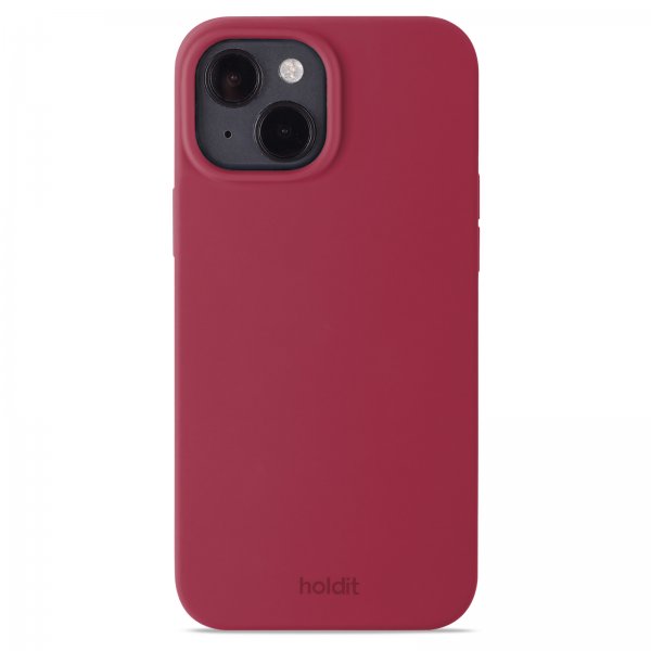 holdit iPhone 15 Deksel Silikon Red Velvet