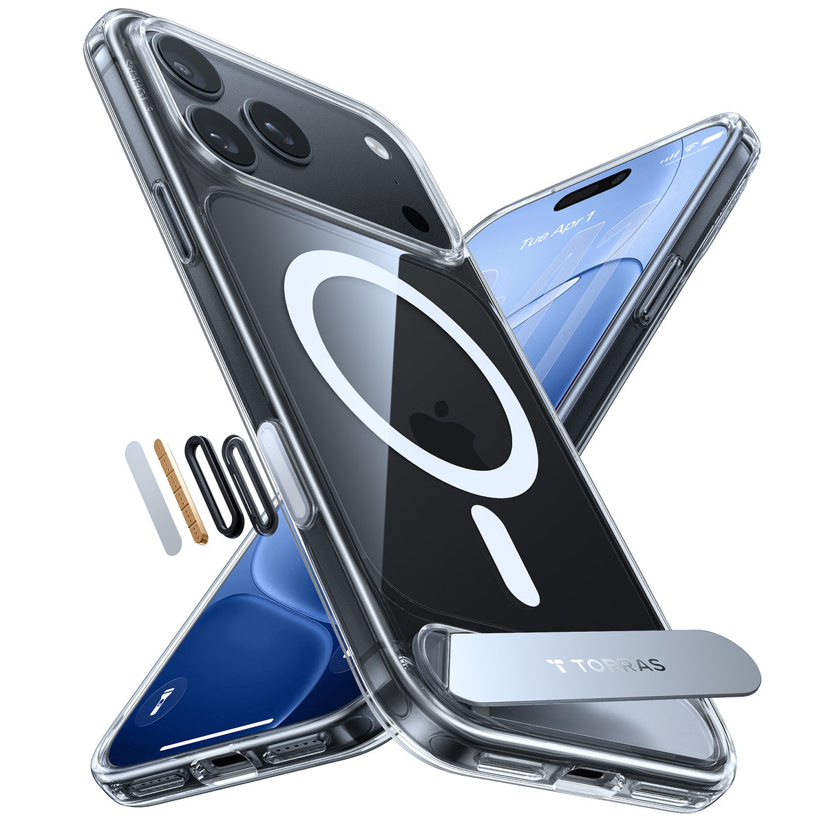 Torras iPhone 18 Pro Max Deksel Ostand L1 Klar