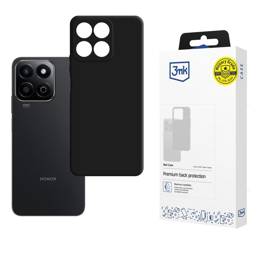 3mk Honor 200 Smart Deksel Matt Case Svart