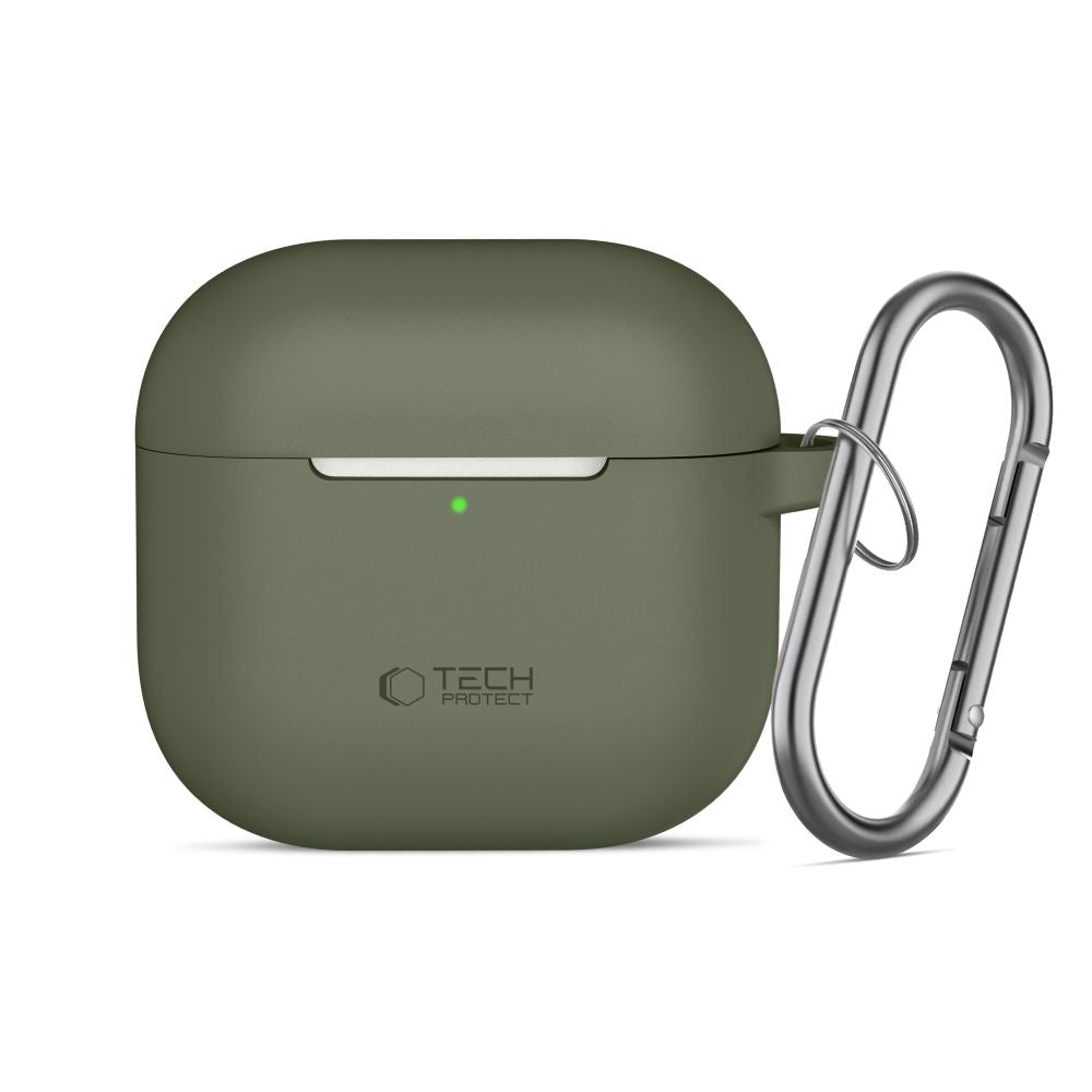 Tech-Protect AirPods 4 Deksel Silicone Hook Grønn