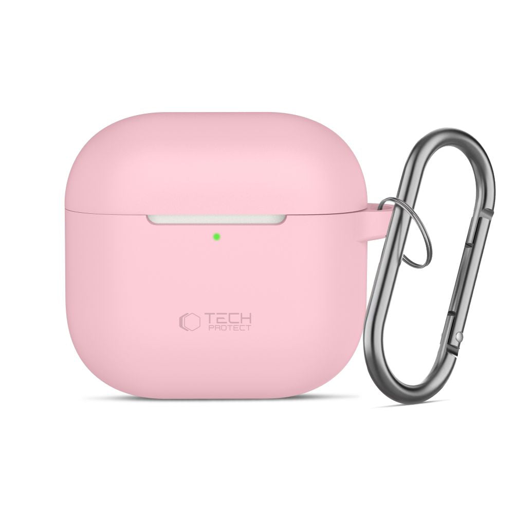Tech-Protect AirPods 4 Deksel Silicone Hook Rosa