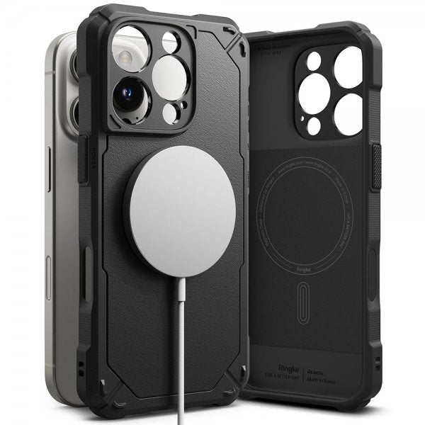 Ringke iPhone 16 Pro Max Deksel Rugged Gear Magnetic Svart