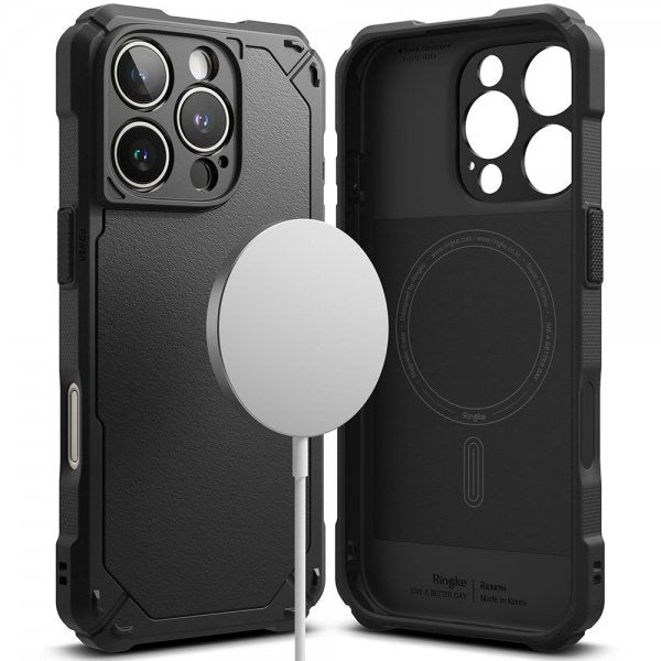 Ringke iPhone 16 Pro Deksel Rugged Gear Magnetic Svart