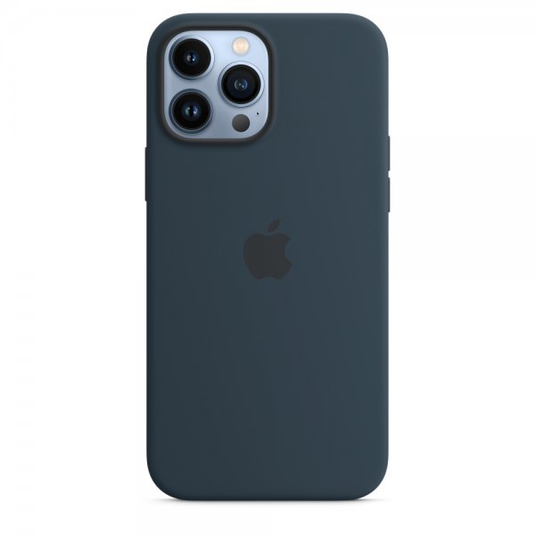 Apple Original iPhone 13 Pro Max Deksel Silikon Deksel MagSafe Blekkblå