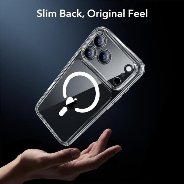 ESR iPhone 17 Pro Deksel og Skjermbeskytter Classic Hybrid MagSafe Set Transparent