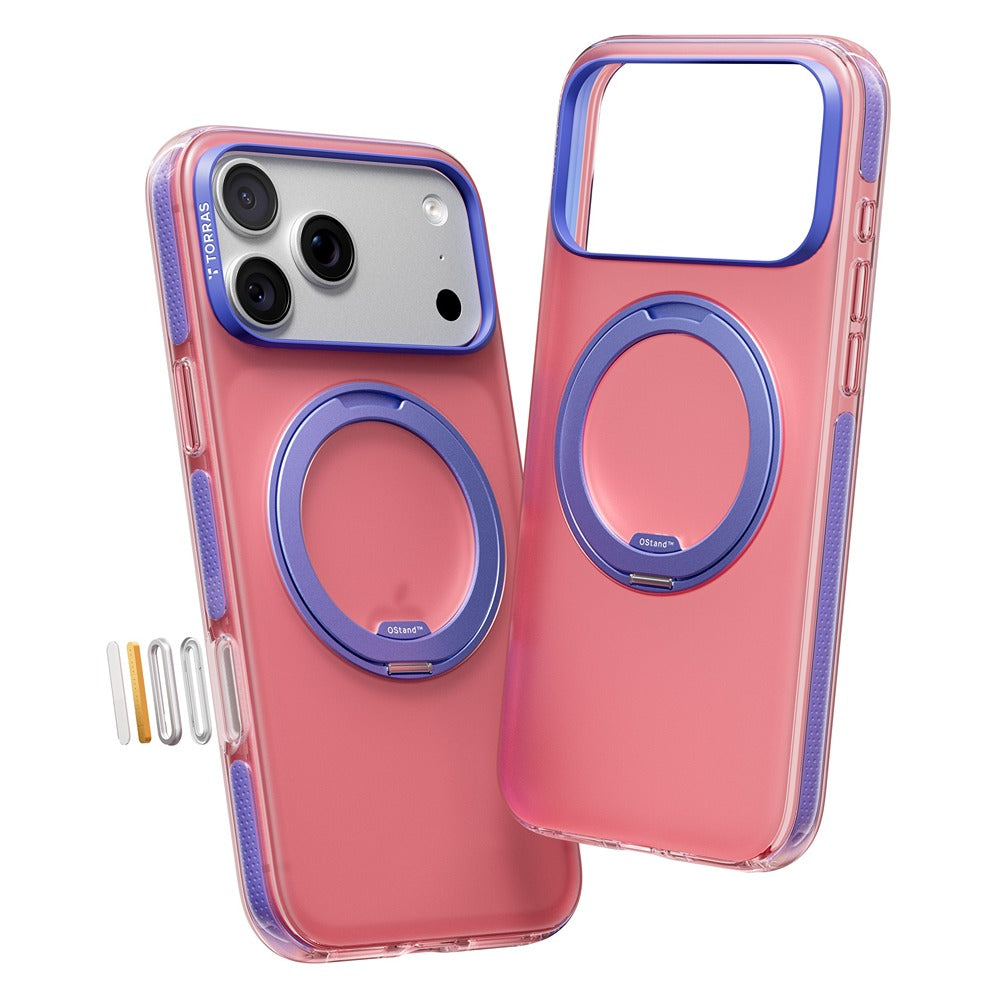 Torras iPhone 17 Pro Deksel Ostand O3 Hue Blush Pink