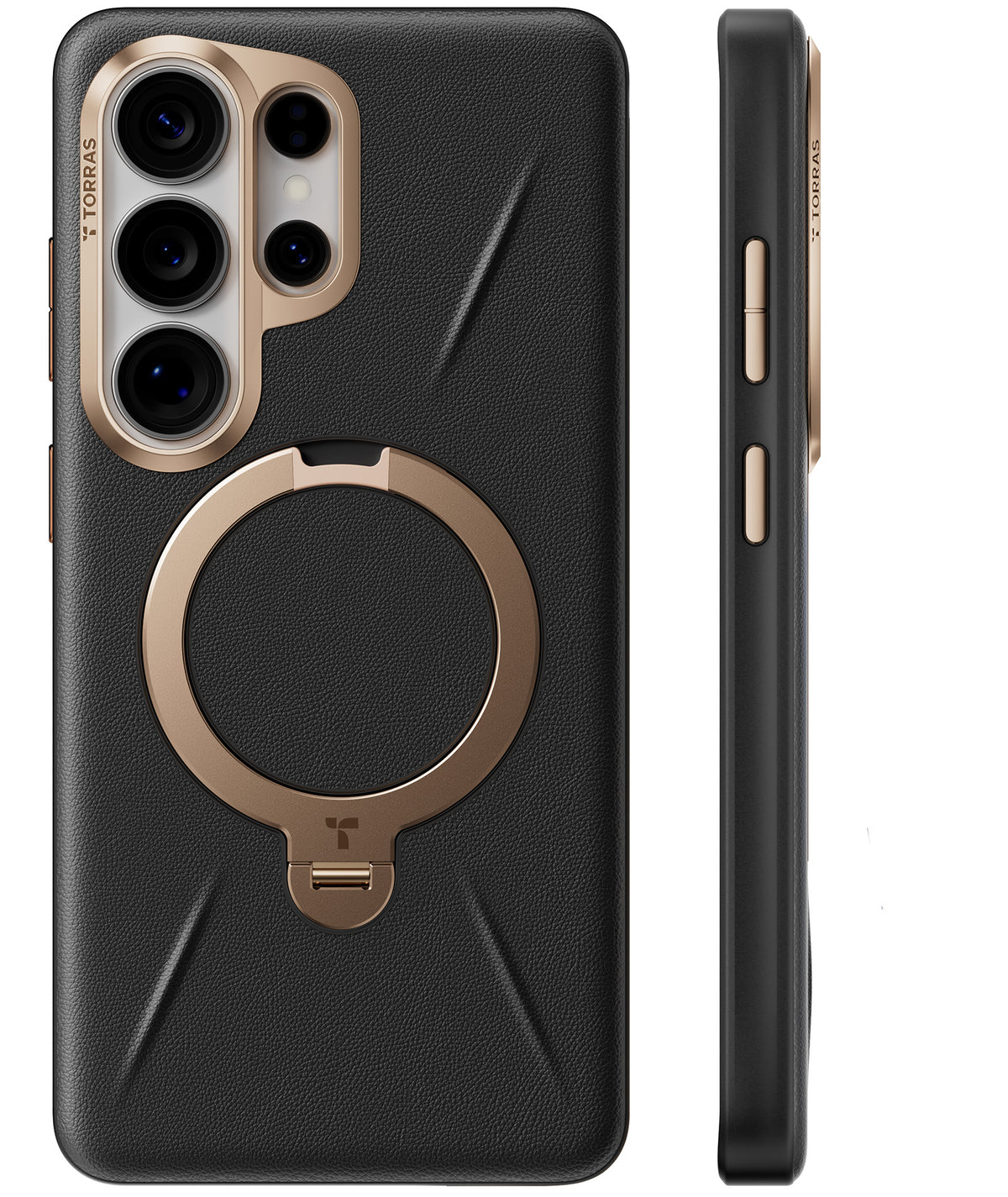 Torras Samsung Galaxy S26 Ultra Deksel Ostand Q3 Vegskin Obsidian Black