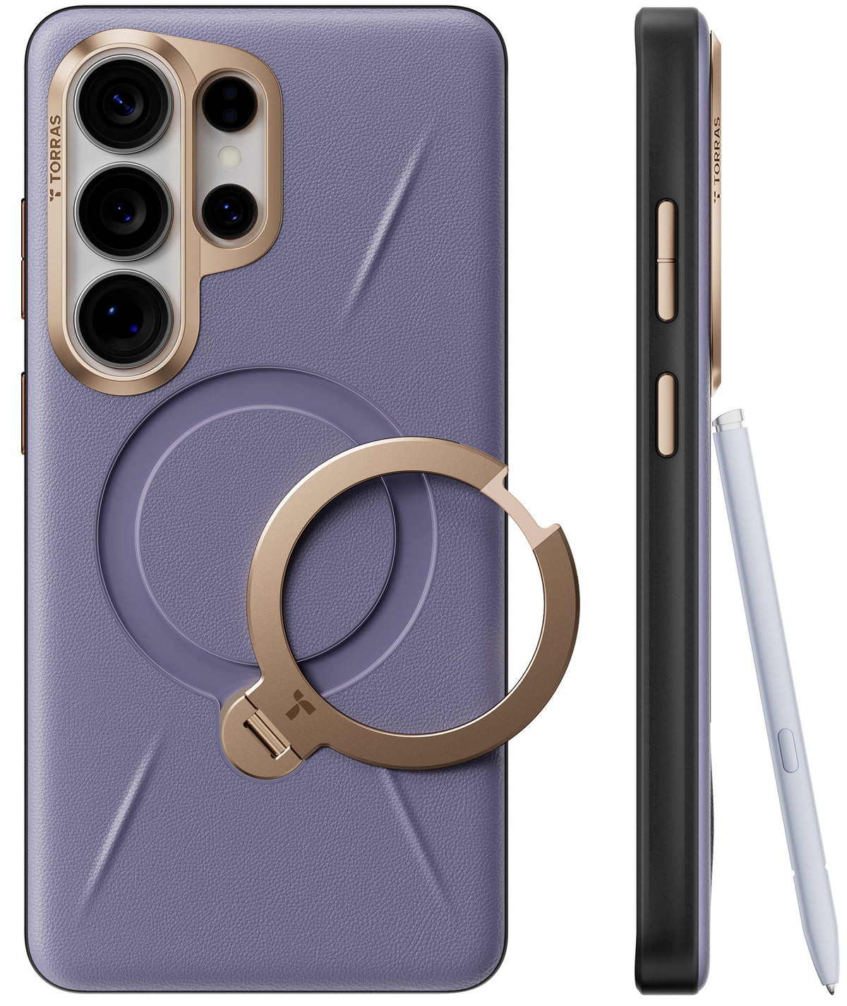 Torras Samsung Galaxy S26 Ultra Deksel Ostand Q3 Vegskin Dark Purple