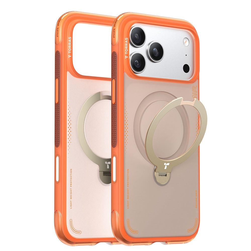 Torras iPhone 17 Pro Deksel Ostand Q3 Air Energy Oransje