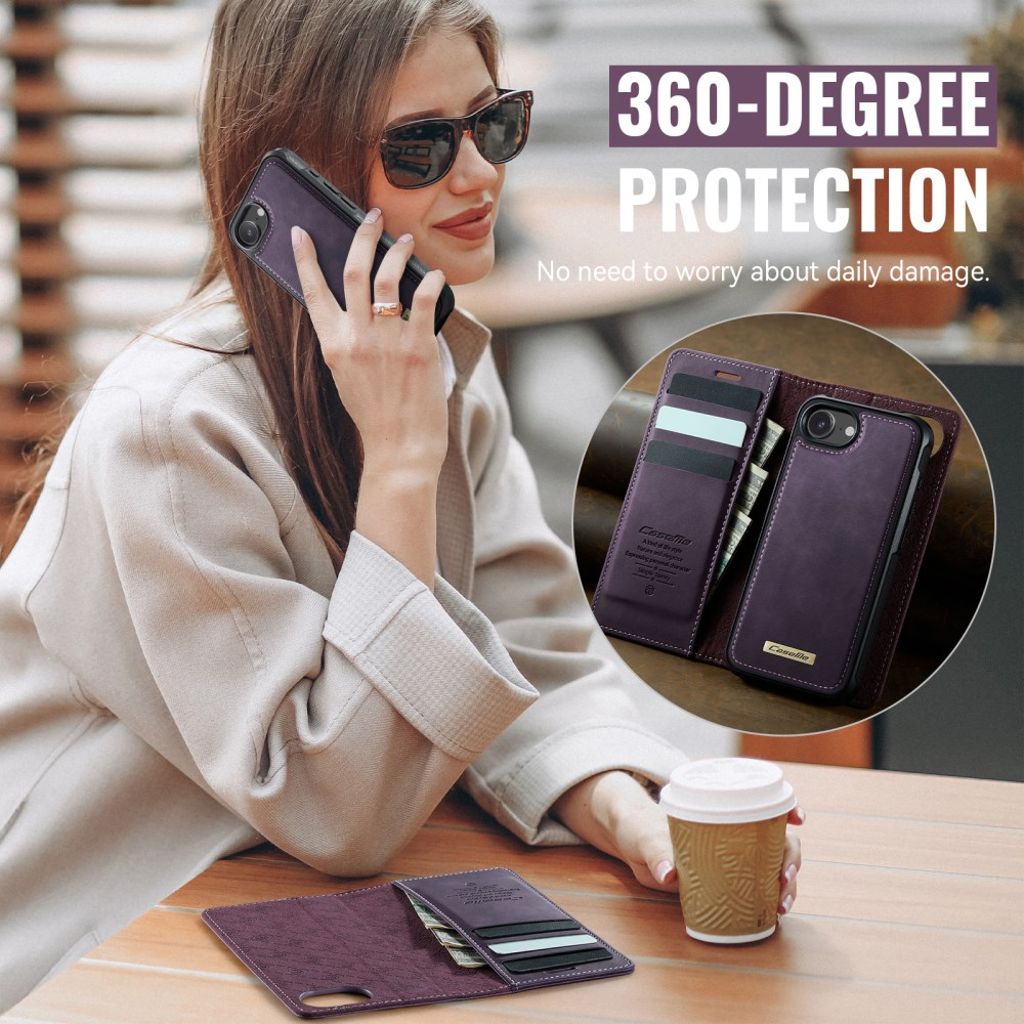 CaseMe iPhone 16e/iPhone 17e Etui C49 Series Lilla
