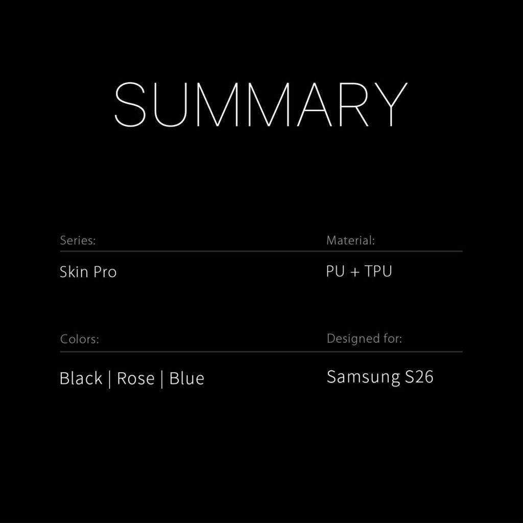 Dux Ducis Samsung Galaxy S26 Etui Skin Pro Series Blå