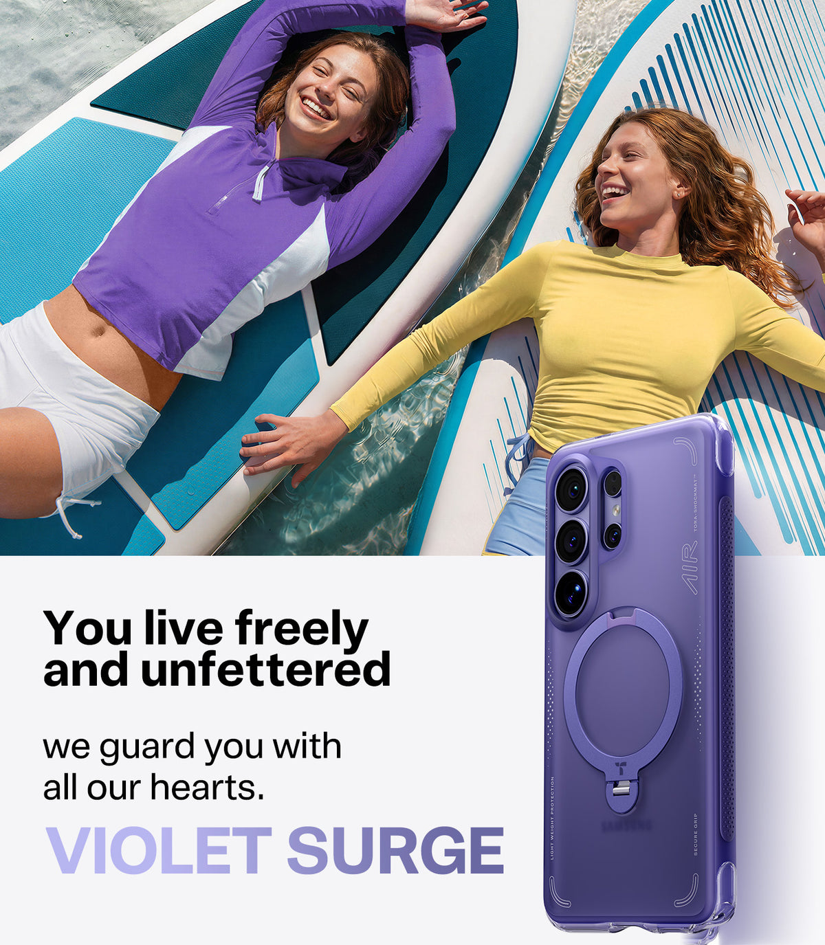 Torras Samsung Galaxy S26 Ultra Deksel Ostand Q3 Air Violet Surge