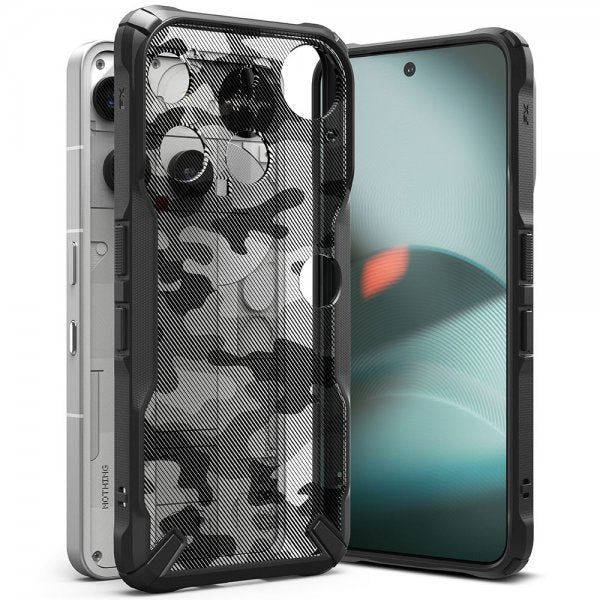 Ringke Nothing Phone 3 Deksel Fusion X Camo Black