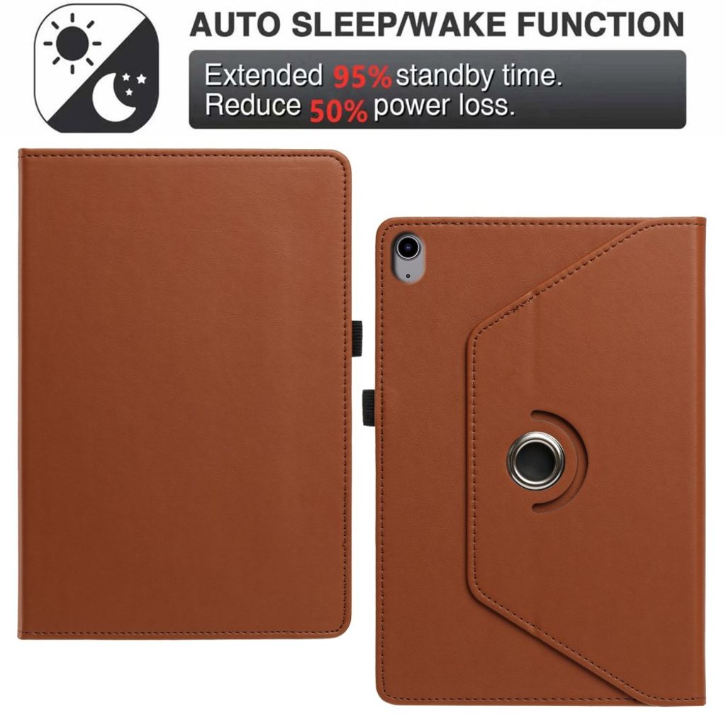 Samsung Galaxy Tab S12 Plus Etui 360 Grader Vridbar Brun