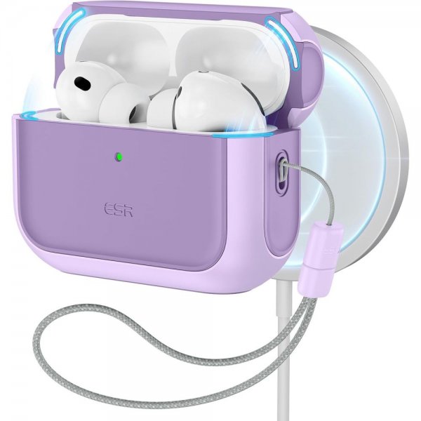 ESR AirPods Pro Deksel Orbit Hybrid HaloLock Lilla
