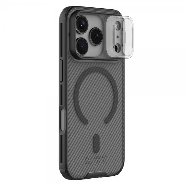 Nillkin iPhone 17 Pro Max Deksel CamShield Pro MagSafe Transparent Svart