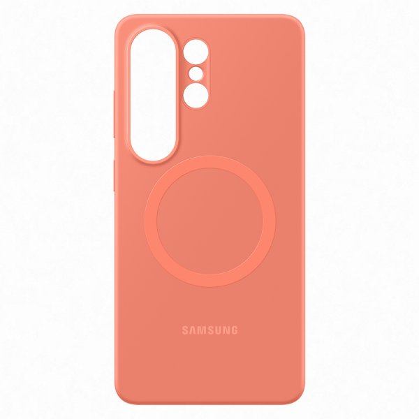 Samsung Original Galaxy S26 Ultra Deksel Silicone Magnet Case Coral Red