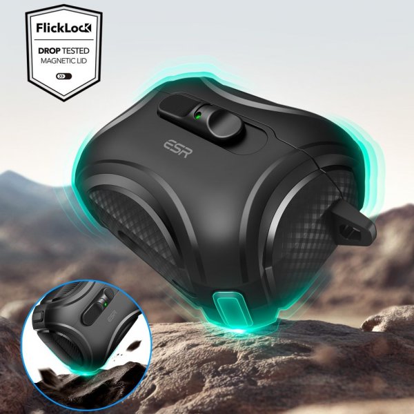 ESR AirPods Pro 3 Deksel Cyber FlickLock MagSafe Svart